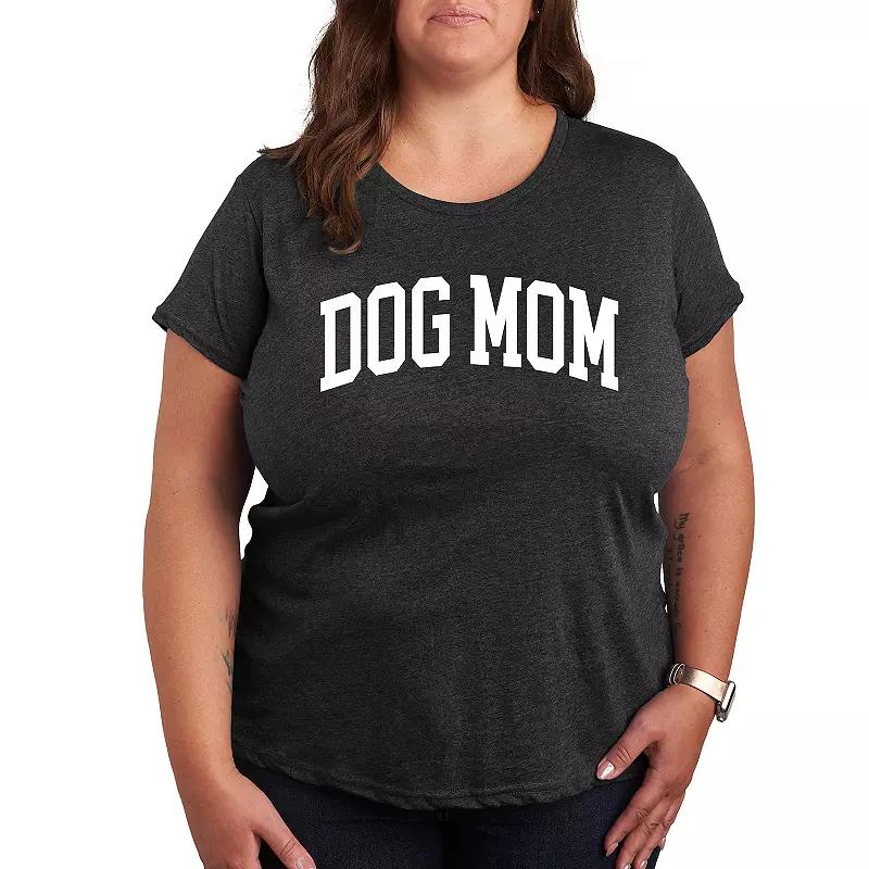 Plus Dog Mom Collegiate Graphic Tee, Women's,  Product Image