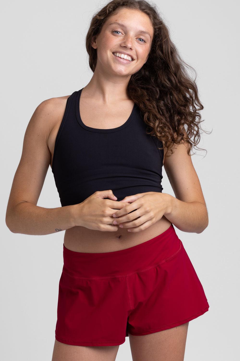 Poppy Run Short - Cranberry Female Product Image