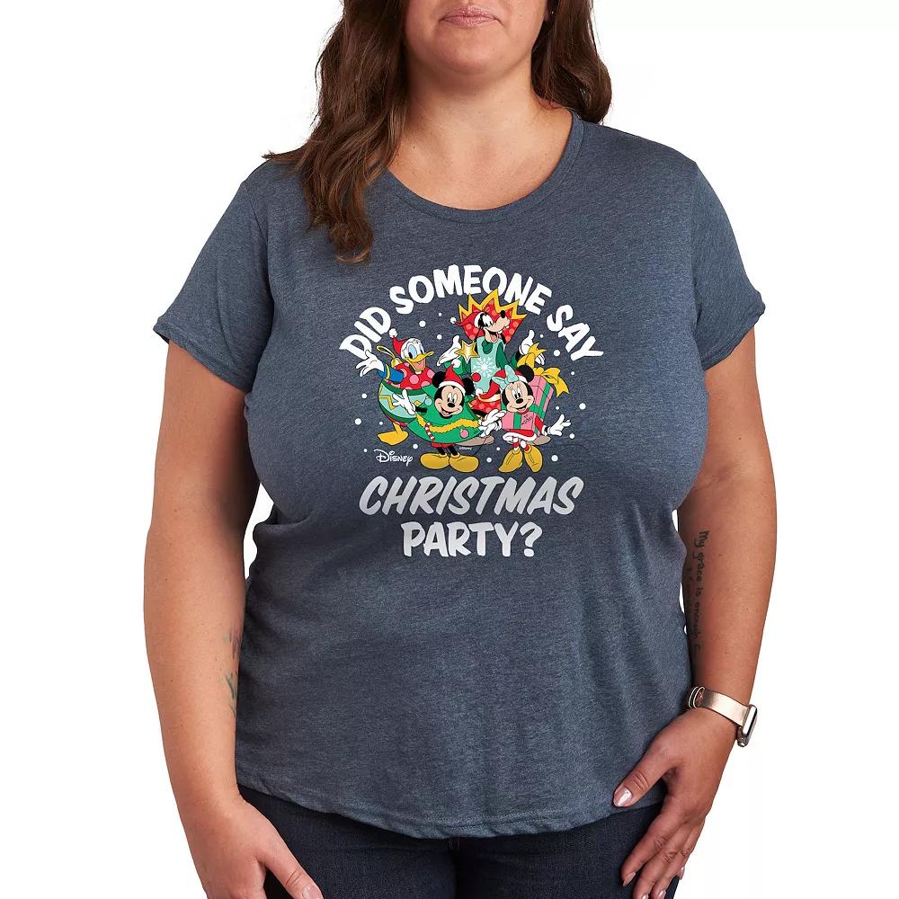 Disney's Mickey Mouse & Friends Plus Christmas Party Graphic Tee, Women's,  Product Image