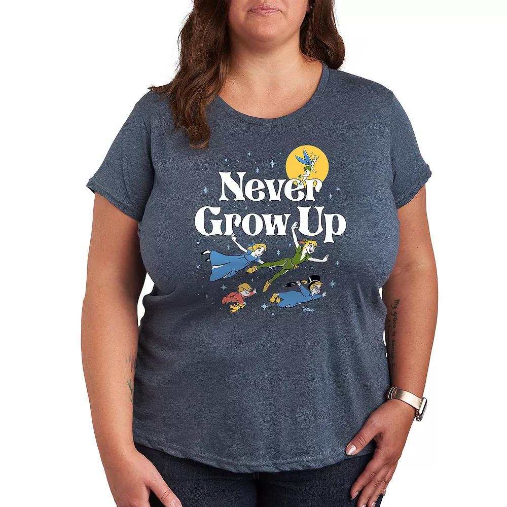 Disney's Peter Pan Plus Never Grow Up Graphic Tee, Women's,  Product Image