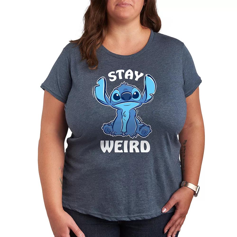 Disney's Lilo & Stitch Plus Stay Weird Graphic Tee, Women's,  Product Image