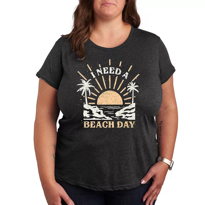 Plus I Need A Beach Day Graphic Tee, Women's,  Product Image