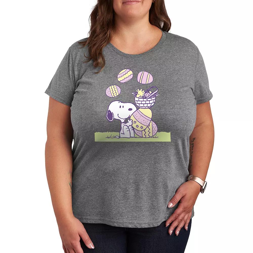 Plus Peanuts Snoopy & Woodstock Easter Comic Panel Graphic Tee, Women's,  Product Image