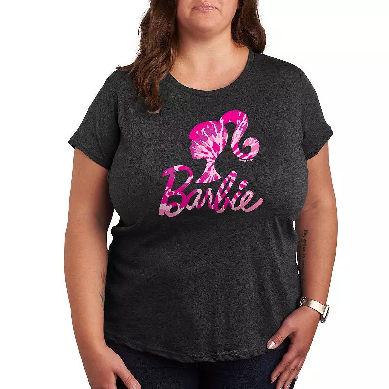 Plus Barbie® Logo Tie Dye Graphic Tee, Women's,  Product Image