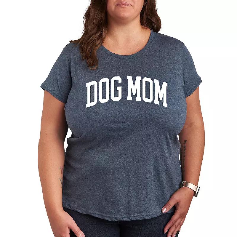 Plus Dog Mom Collegiate Graphic Tee, Women's,  Product Image