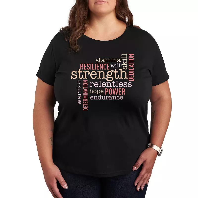 Plus Empowering Words Graphic Tee, Women's,  Product Image