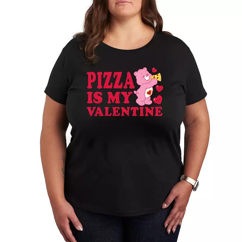 Plus Care Bears Pizza Is My Valentine Graphic Tee, Women's,  Product Image