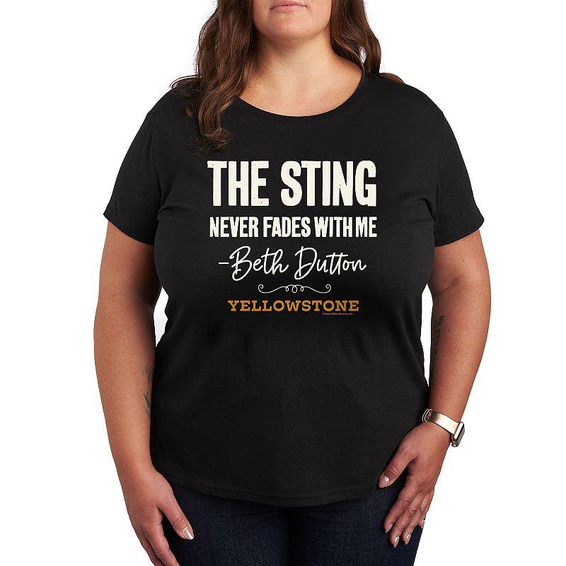Plus Yellowstone Sting Never Fades Graphic Tee, Women's,  Product Image