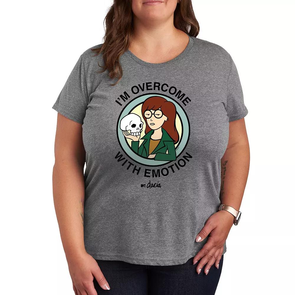 Plus Daria I'm Overcome With Emotion Graphic Tee, Women's,  Product Image