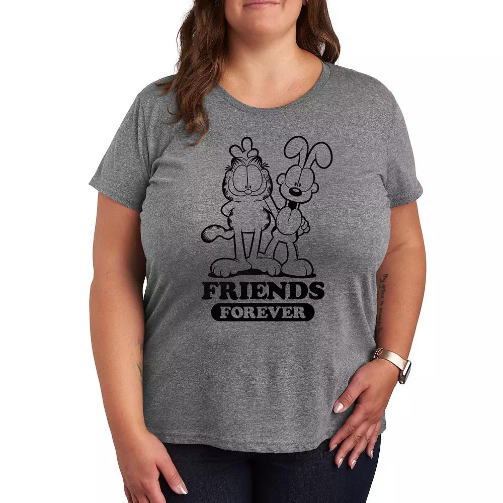 Plus Garfield Friends Forever Graphic Tee, Women's,  Product Image