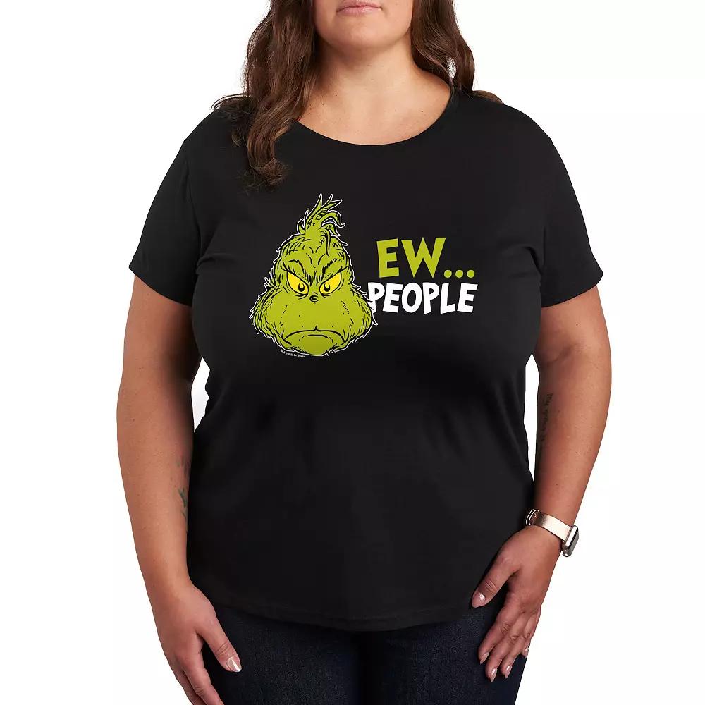 Plus Dr. Seuss The Grinch Ew People Graphic Tee, Women's,  Product Image