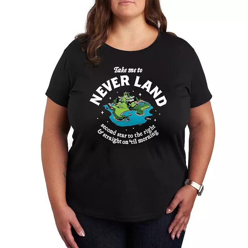 Disney's Peter Pan Plus Take Me To Never Land Graphic Tee, Women's,  Product Image