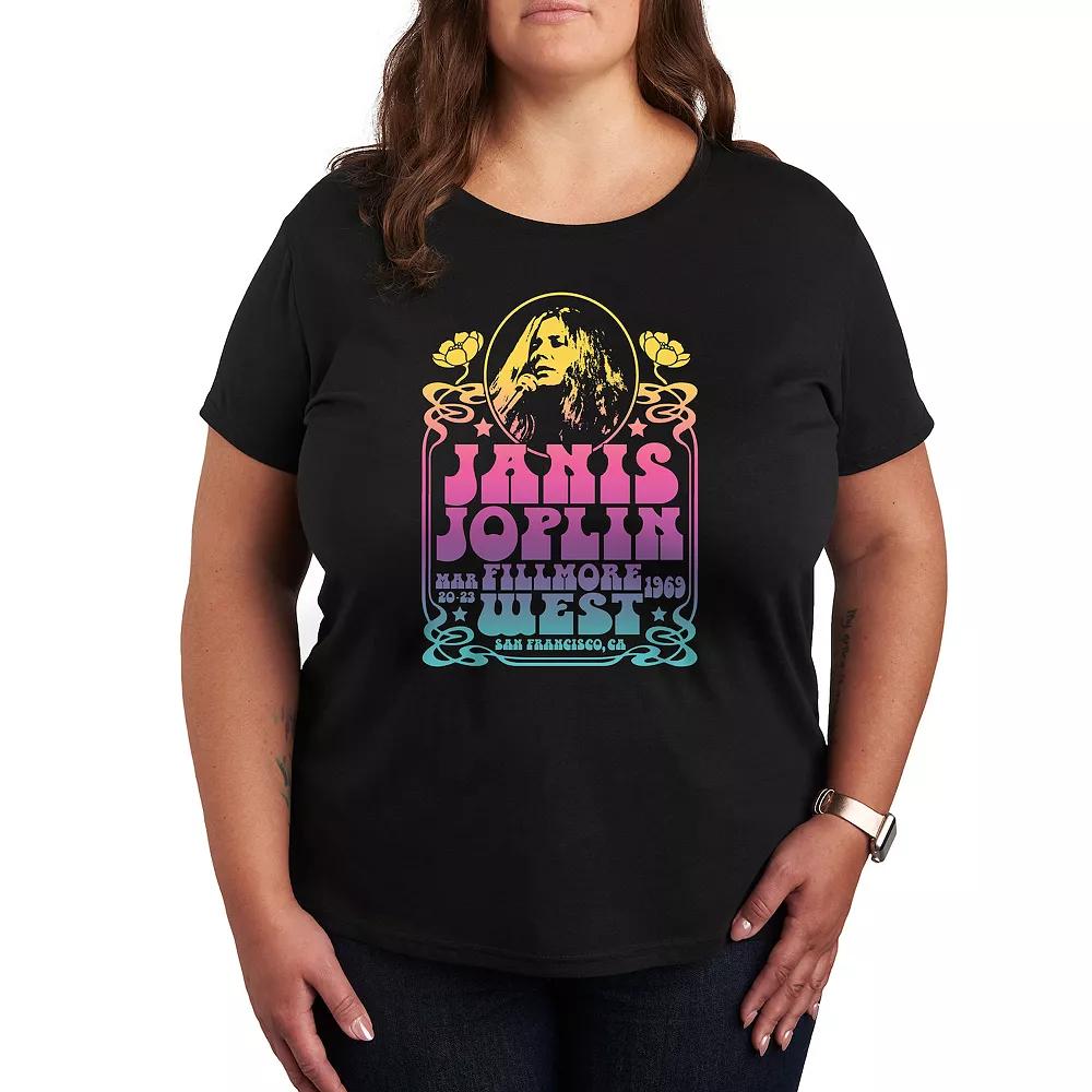 Plus Janis Joplin Fillmore West Graphic Tee, Women's,  Product Image