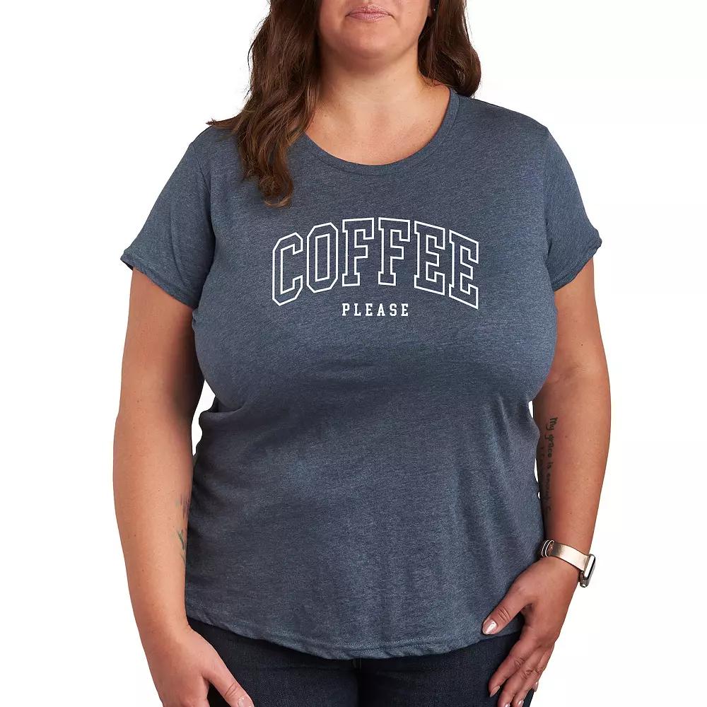 Plus Coffee Please Graphic Tee, Women's,  Product Image