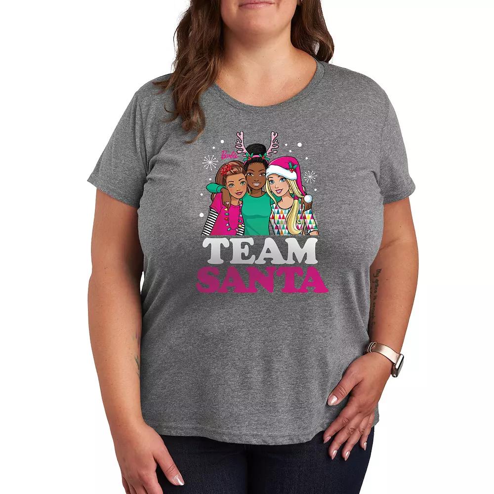 Plus Barbie® Team Santa Graphic Tee, Women's,  Product Image