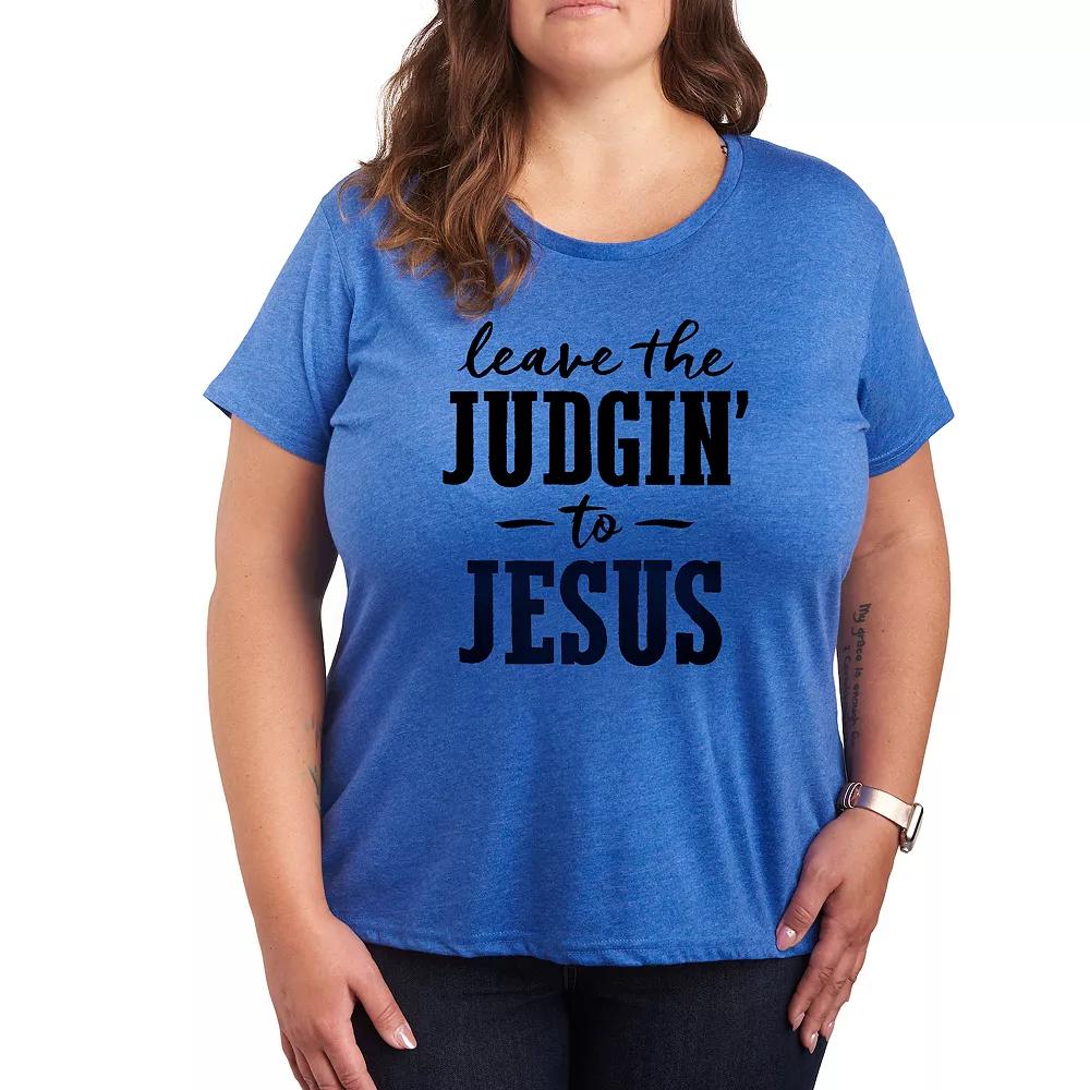 Plus Leave The Judgin' To Jesus Graphic Tee, Women's,  Product Image