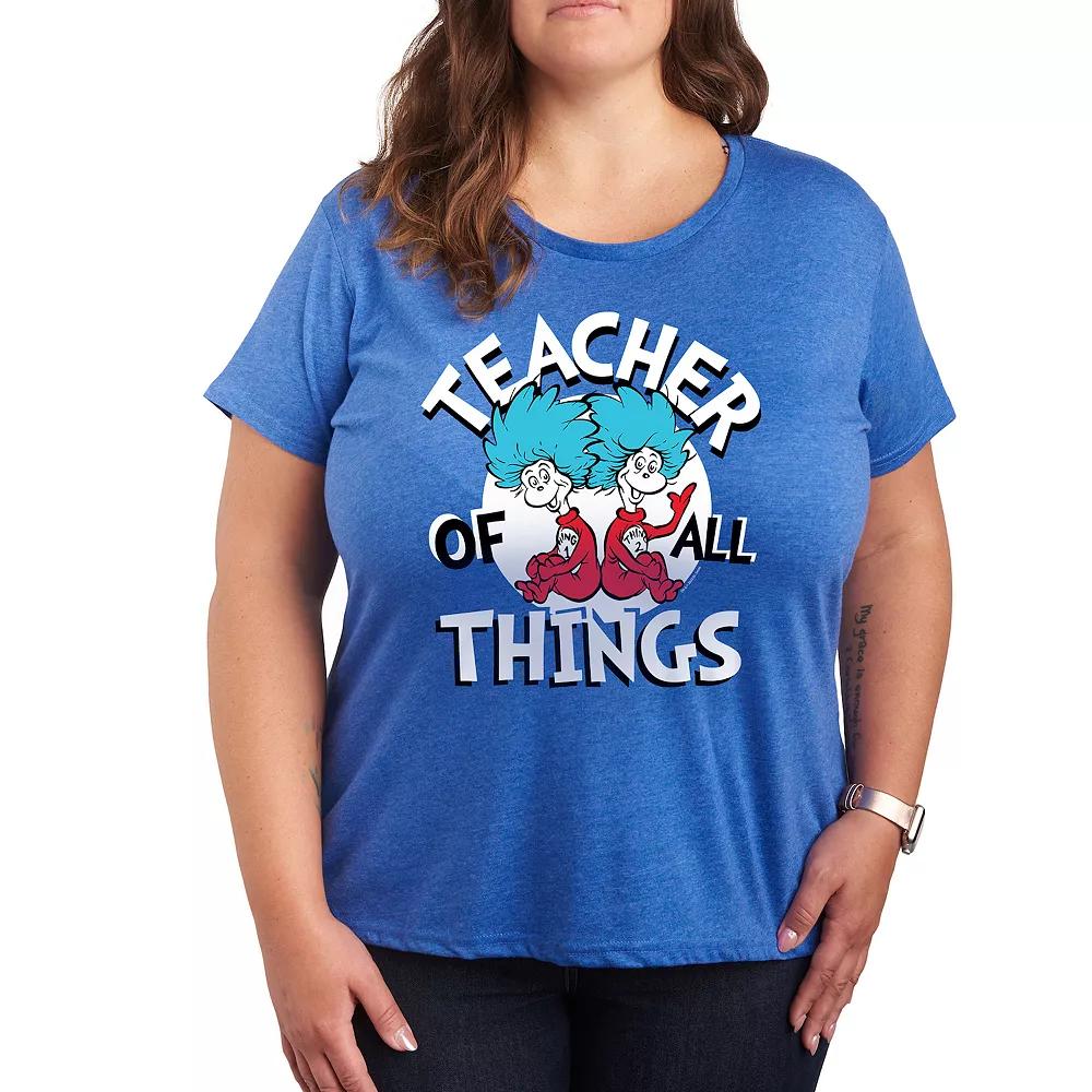 Plus Dr. Seuss Teacher Of All Things Graphic Tee, Women's,  Product Image