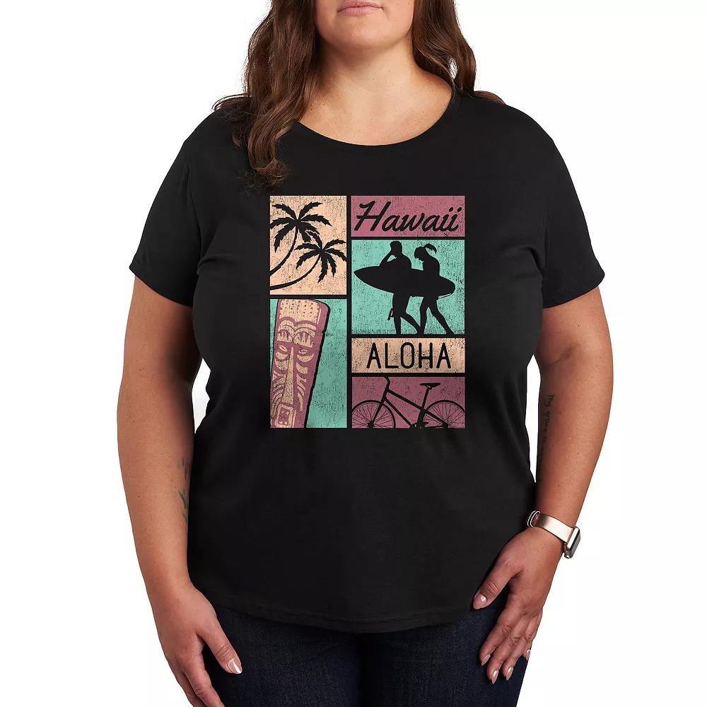 Plus Retro Summer Design Graphic Tee, Women's,  Product Image