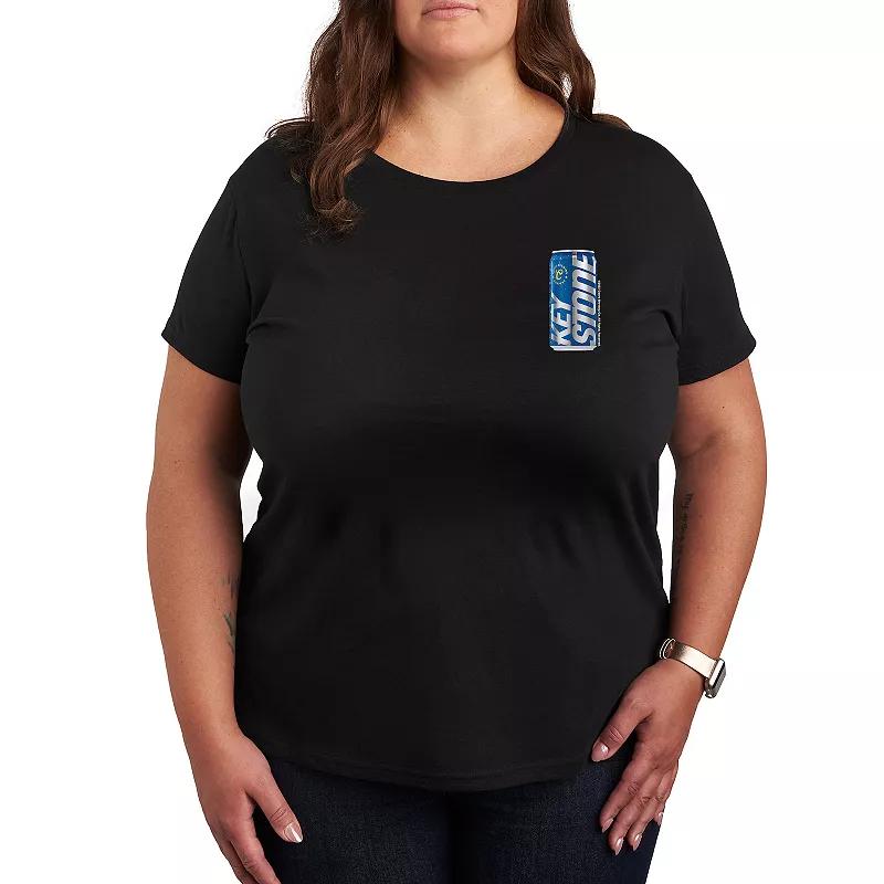 Plus Keystone Light Can Graphic Tee, Womens Product Image