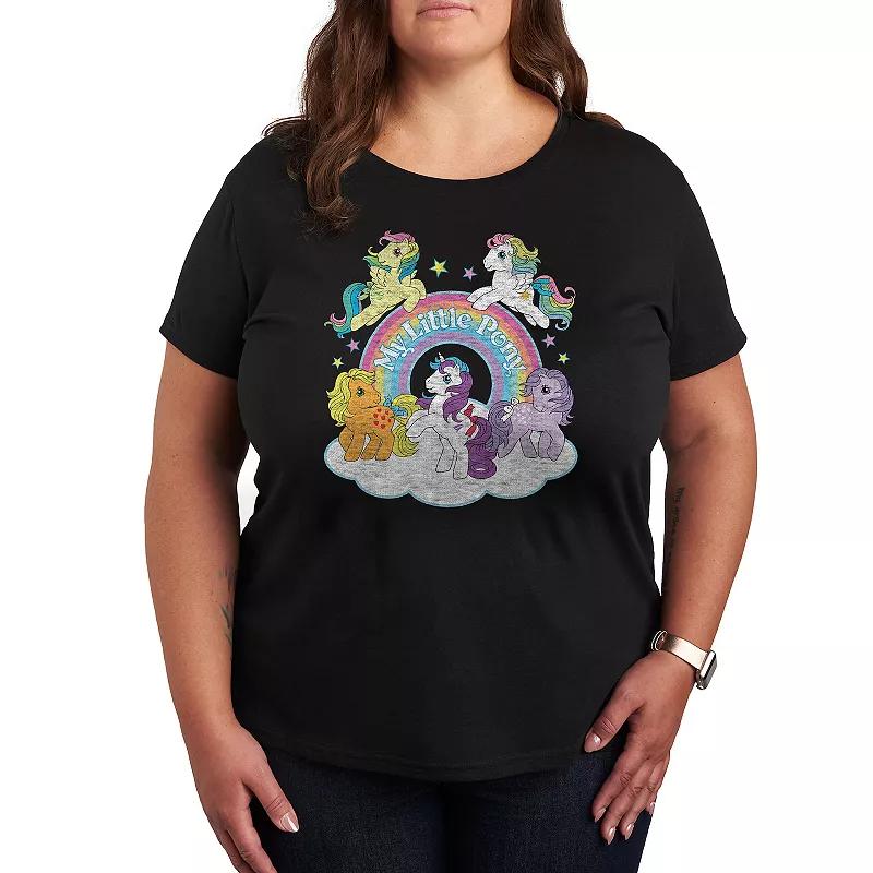Plus My Little Pony Chatacter Group Graphic Tee, Women's,  Product Image