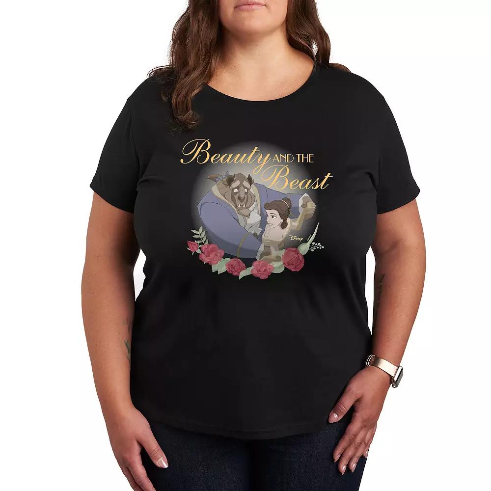 Disney's Beauty and the Beast Plus Roses Graphic Tee, Women's,  Product Image