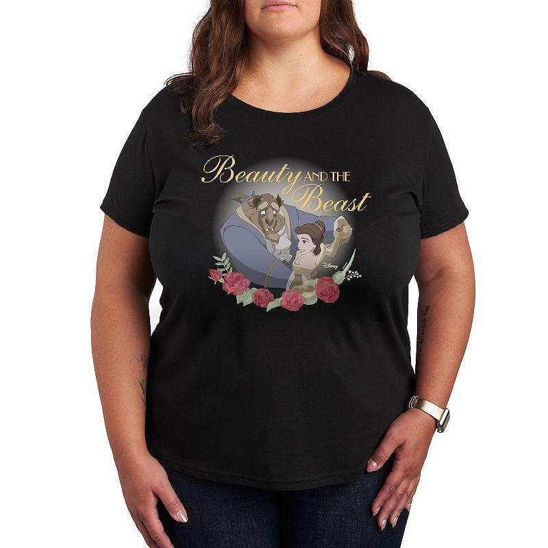 Disney's Beauty and the Beast Plus Roses Graphic Tee, Women's,  Product Image