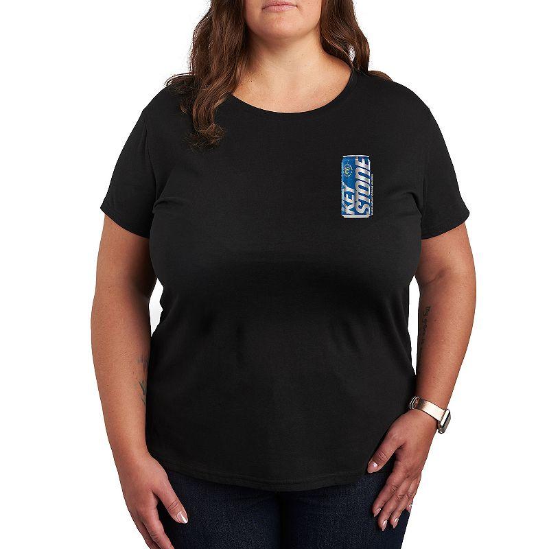 Plus Keystone Light Can Graphic Tee, Womens Product Image
