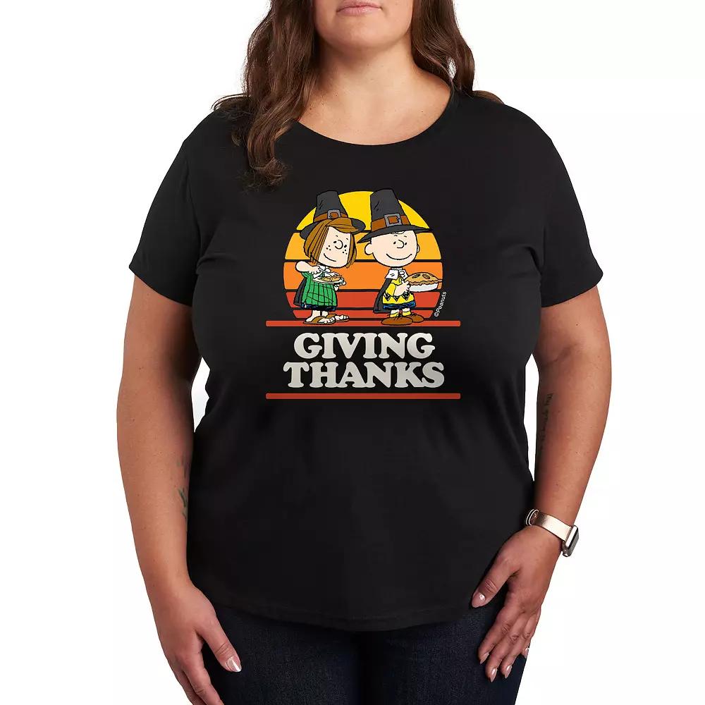 Plus Peanuts Giving Thanks Graphic Tee, Women's,  Product Image