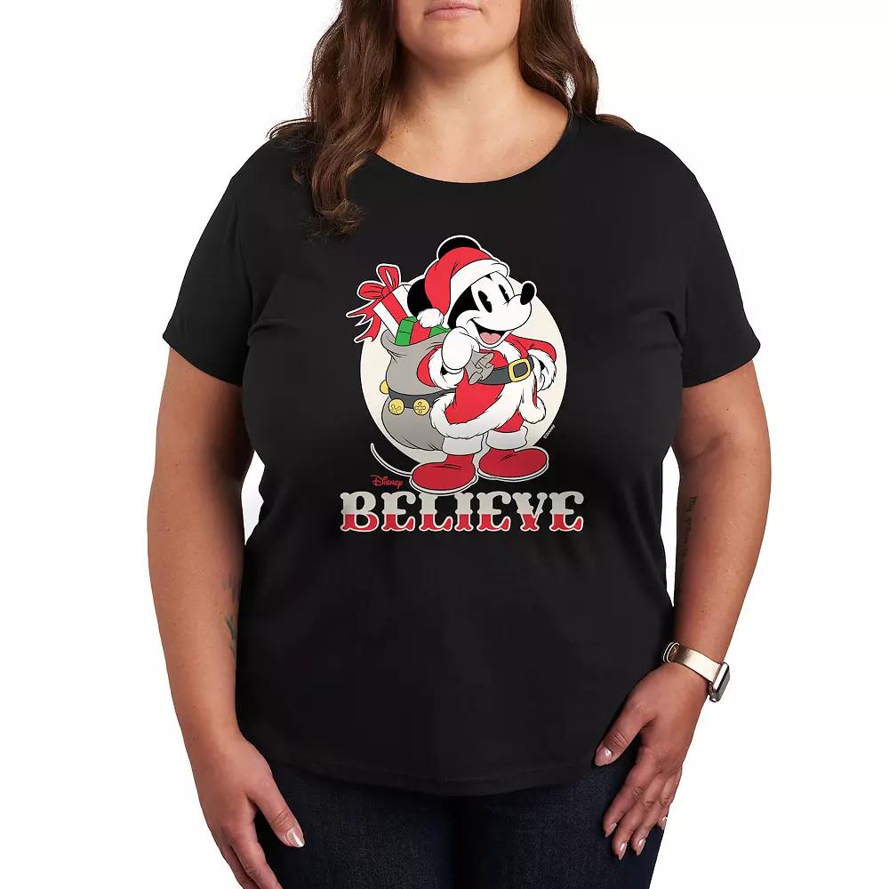 Disney's Mickey Mouse Plus Believe Graphic Tee, Women's,  Product Image