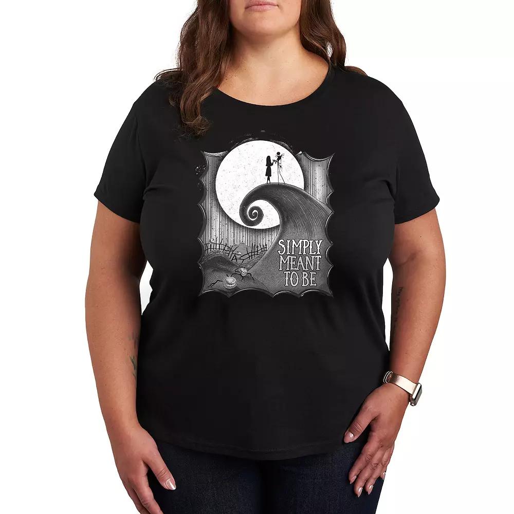 Disney's The Nightmare Before Christmas Plus Simply Meant To Be Graphic Tee, Women's,  Product Image