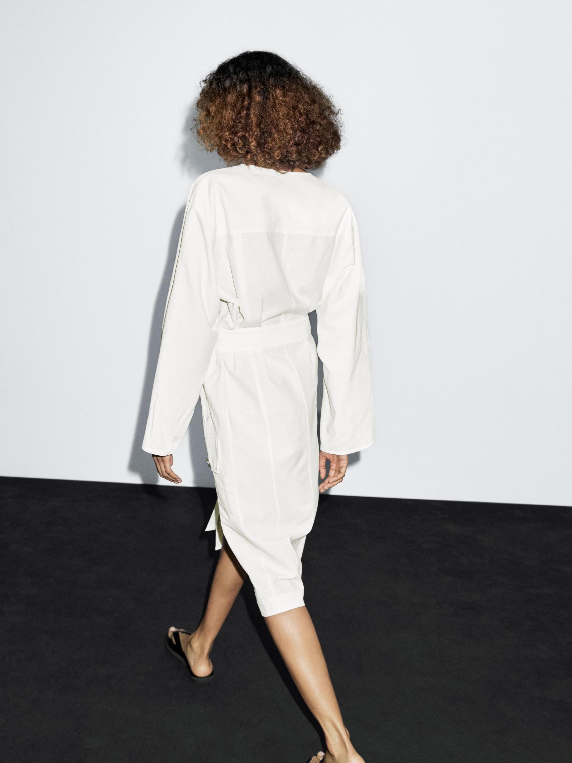 Shirt dress with contrast buttons Product Image