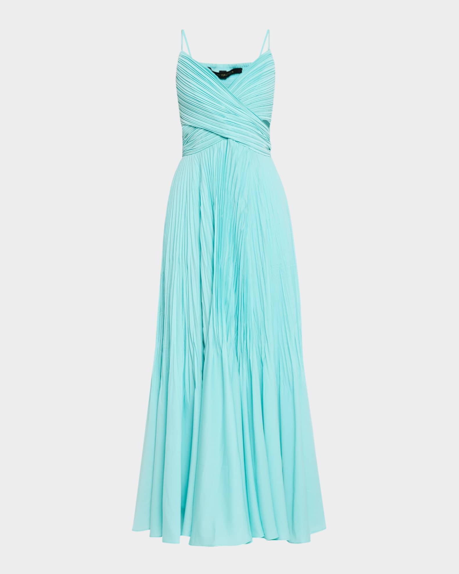 Morgan Pleated Crossover Maxi Dress Product Image