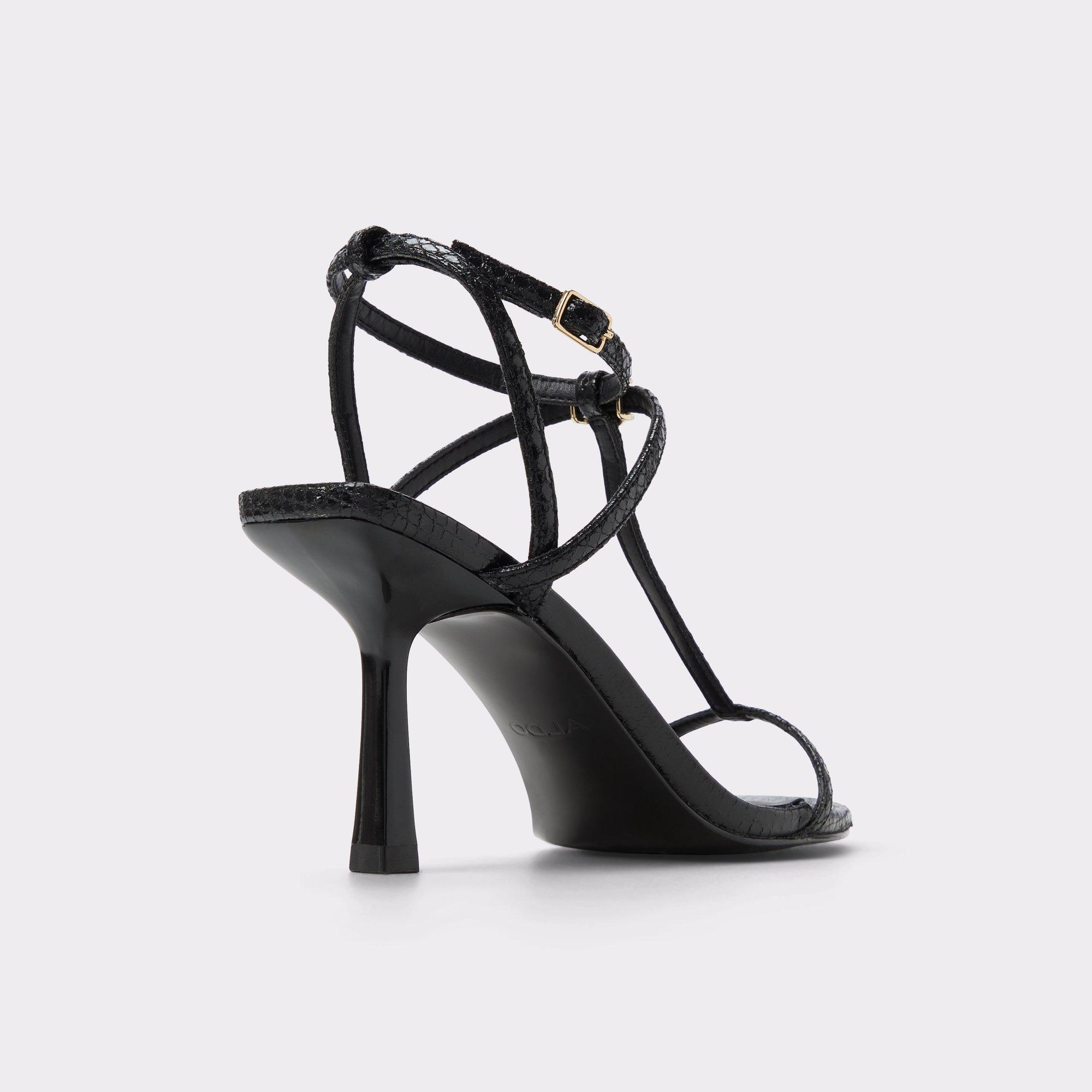 Cecille Black Women's Strappy Heels | ALDO US Product Image