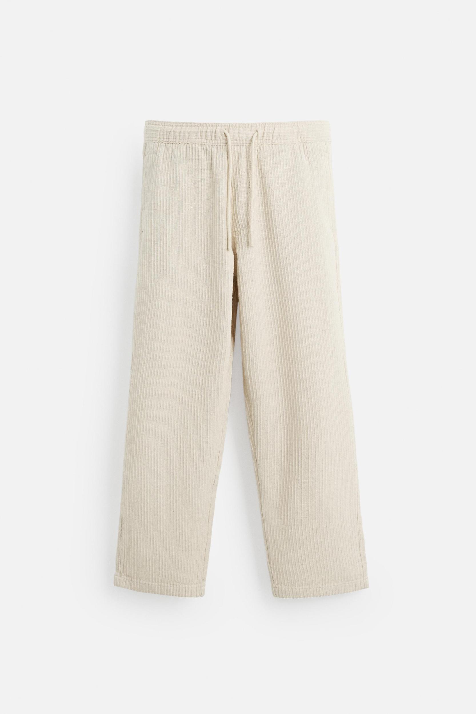STRIPED JACQUARD PANTS Product Image