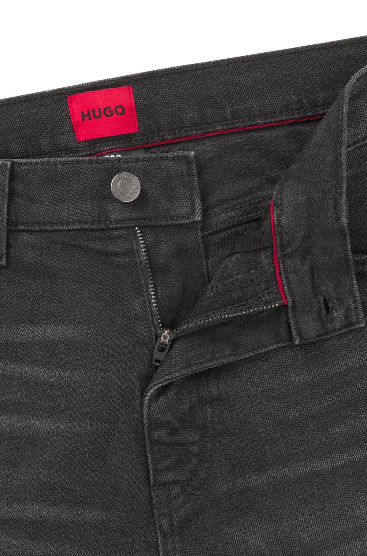Slim-fit jeans in black stretch denim Product Image