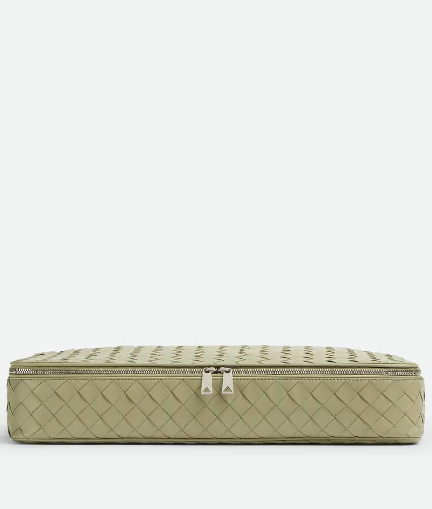 Men's Intrecciato  Medium Packing Cube in Travertine Product Image