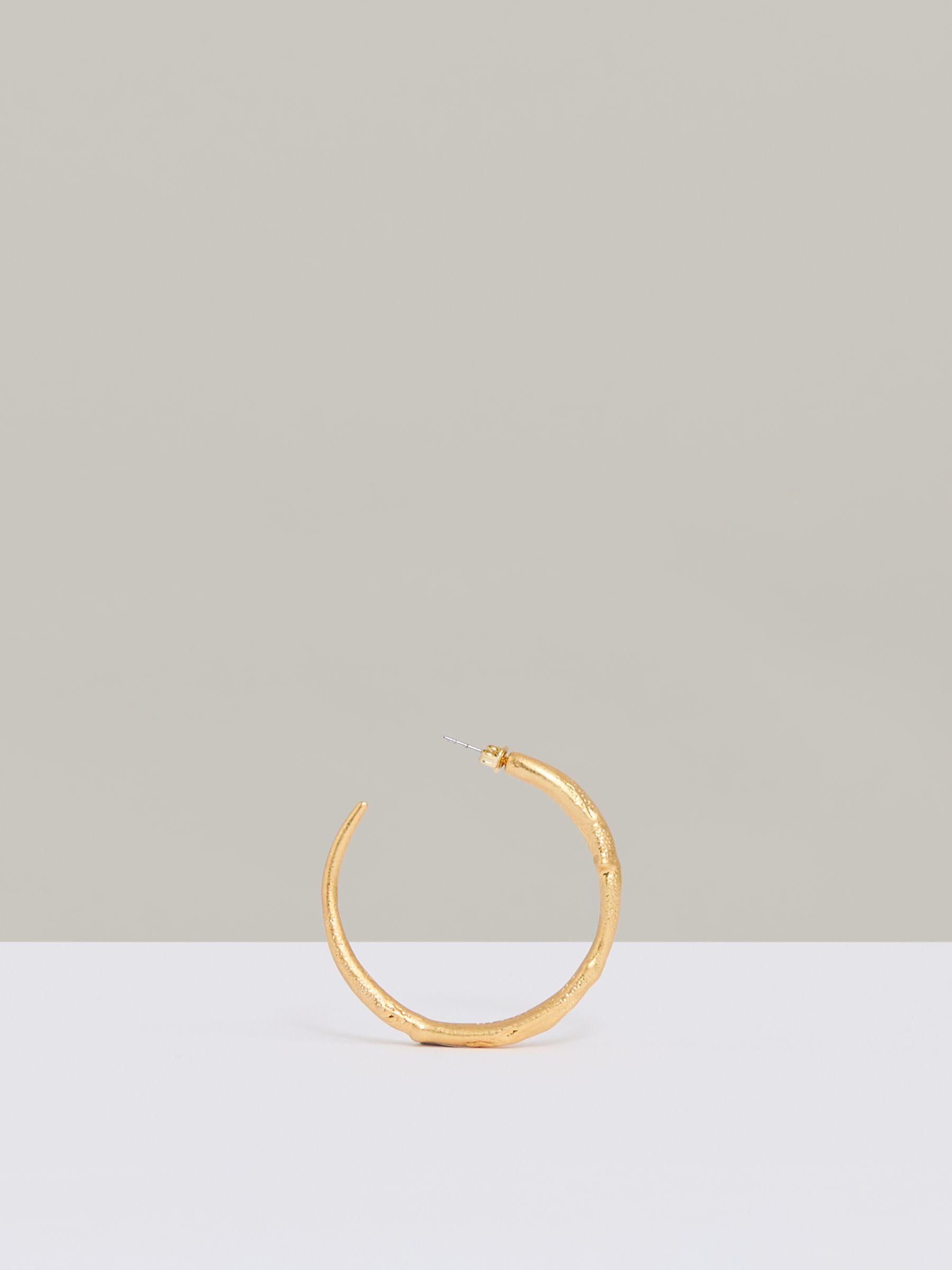 Molten Hoop Earrings in Gold Tone Product Image