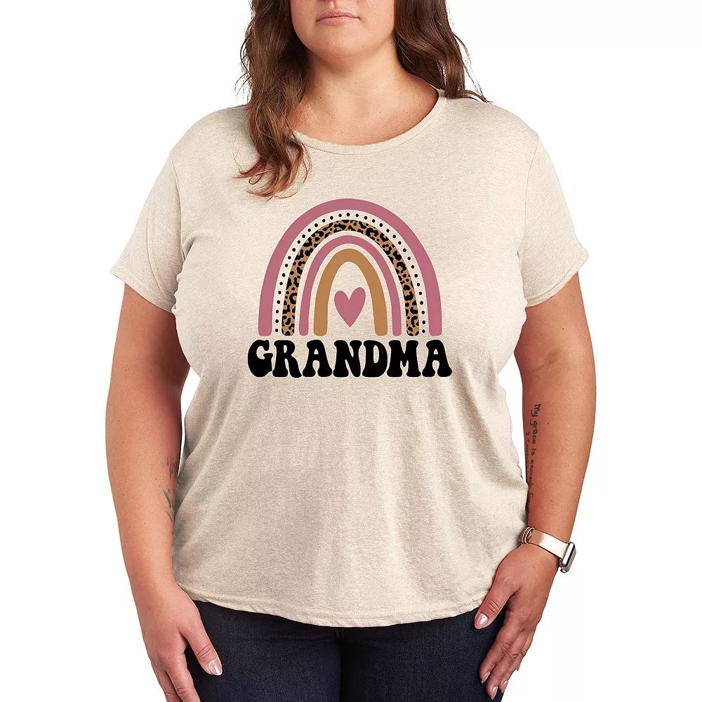 Plus Grandma Muted Rainbow Graphic Tee, Women's,  Product Image