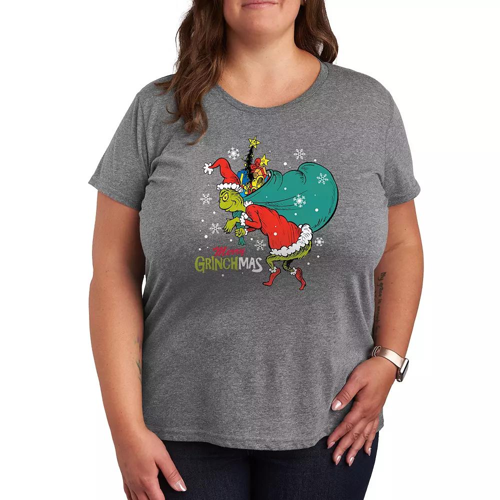 Plus Dr. Seuss The Grinch Grinchmas Toy Bag Graphic Tee, Women's,  Product Image