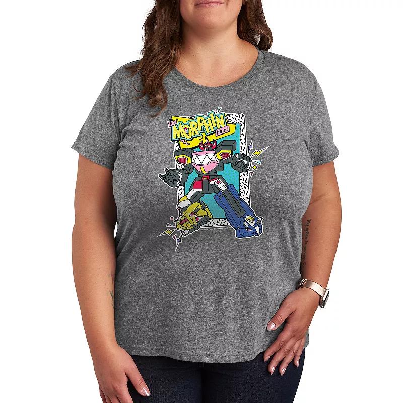 Plus Size Power Rangers Its Morphin Time Graphic Tee, Womens Product Image