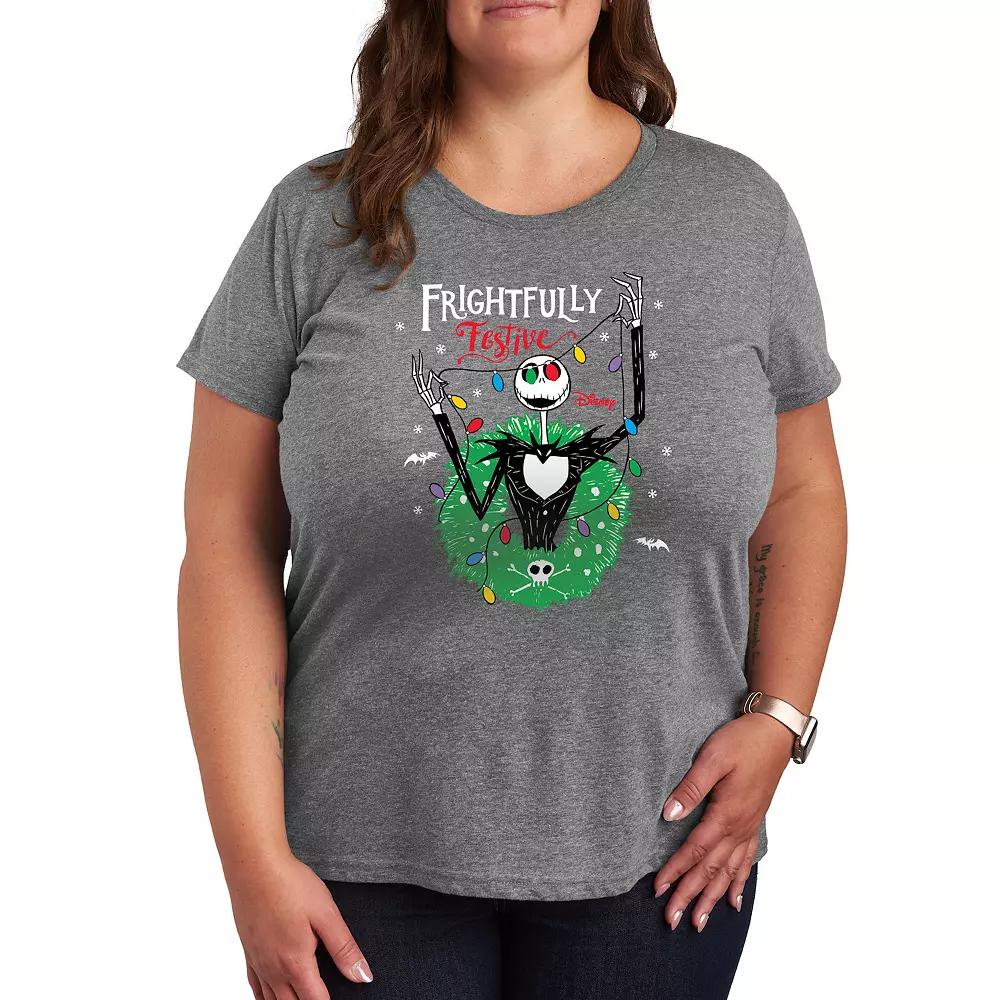Disney's Nightmare Before Christmas Plus Festive Graphic Tee, Women's,  Product Image