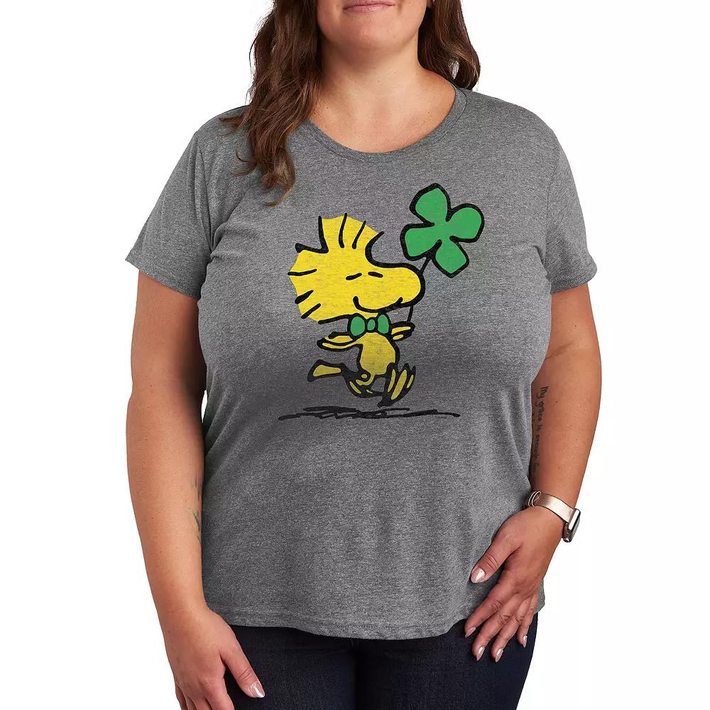 Plus Peanuts Woodstock Clover Graphic Tee, Women's,  Product Image