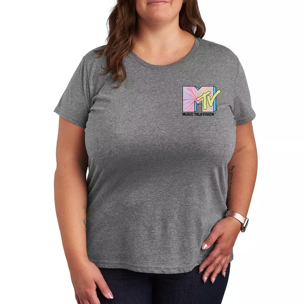 Plus MTV Club Art Graphic Tee, Women's,  Product Image