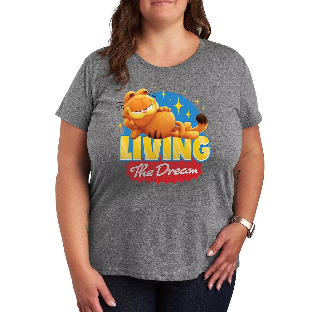 Plus The Garfield Movie Living The Dream Graphic Tee, Women's,  Product Image