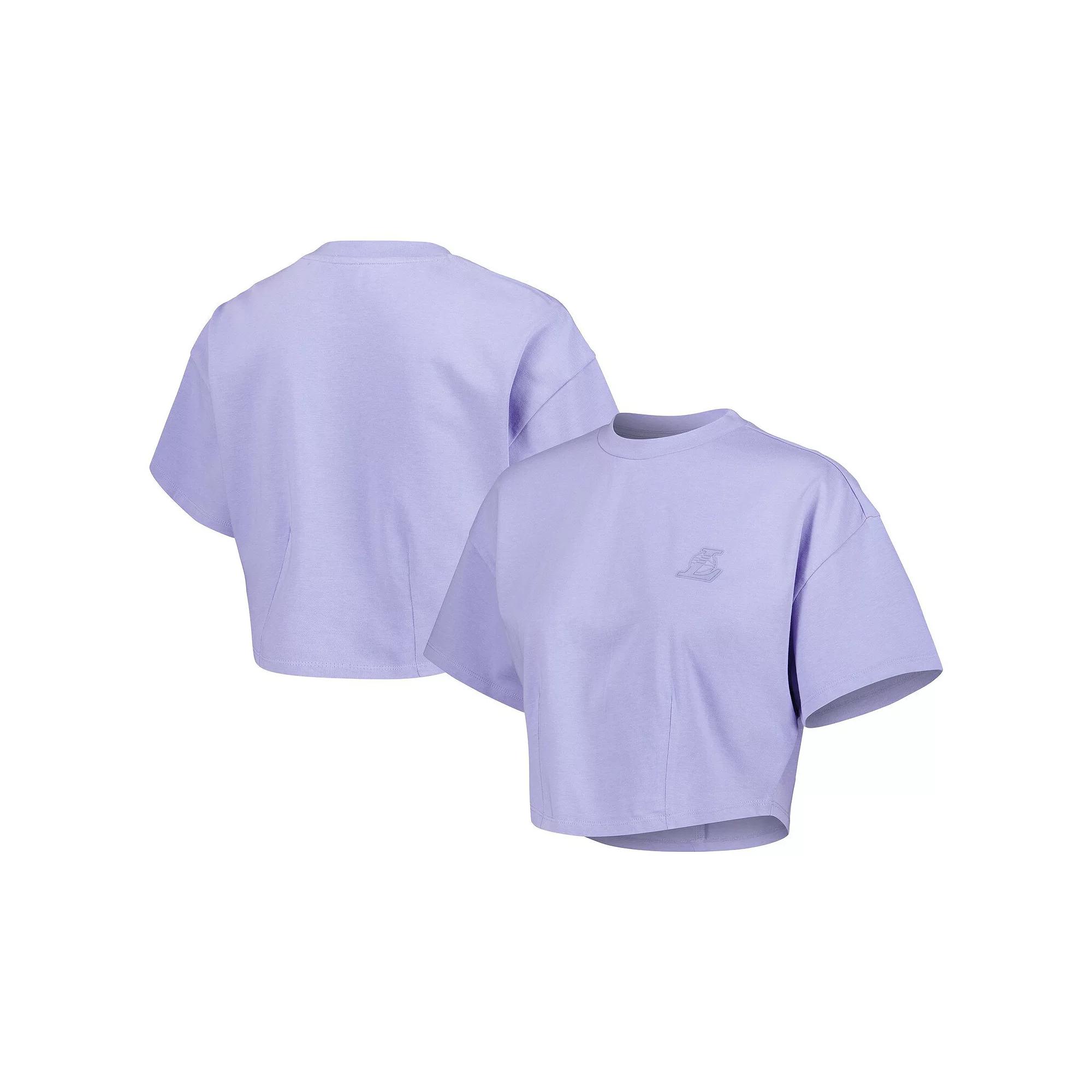 Men's Lusso Purple Los Angeles Lakers Nola Faded Tonal Cropped T-Shirt, Women's,  Product Image