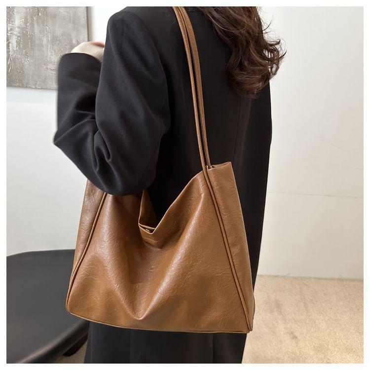 Faux Leather Tote Bag Product Image
