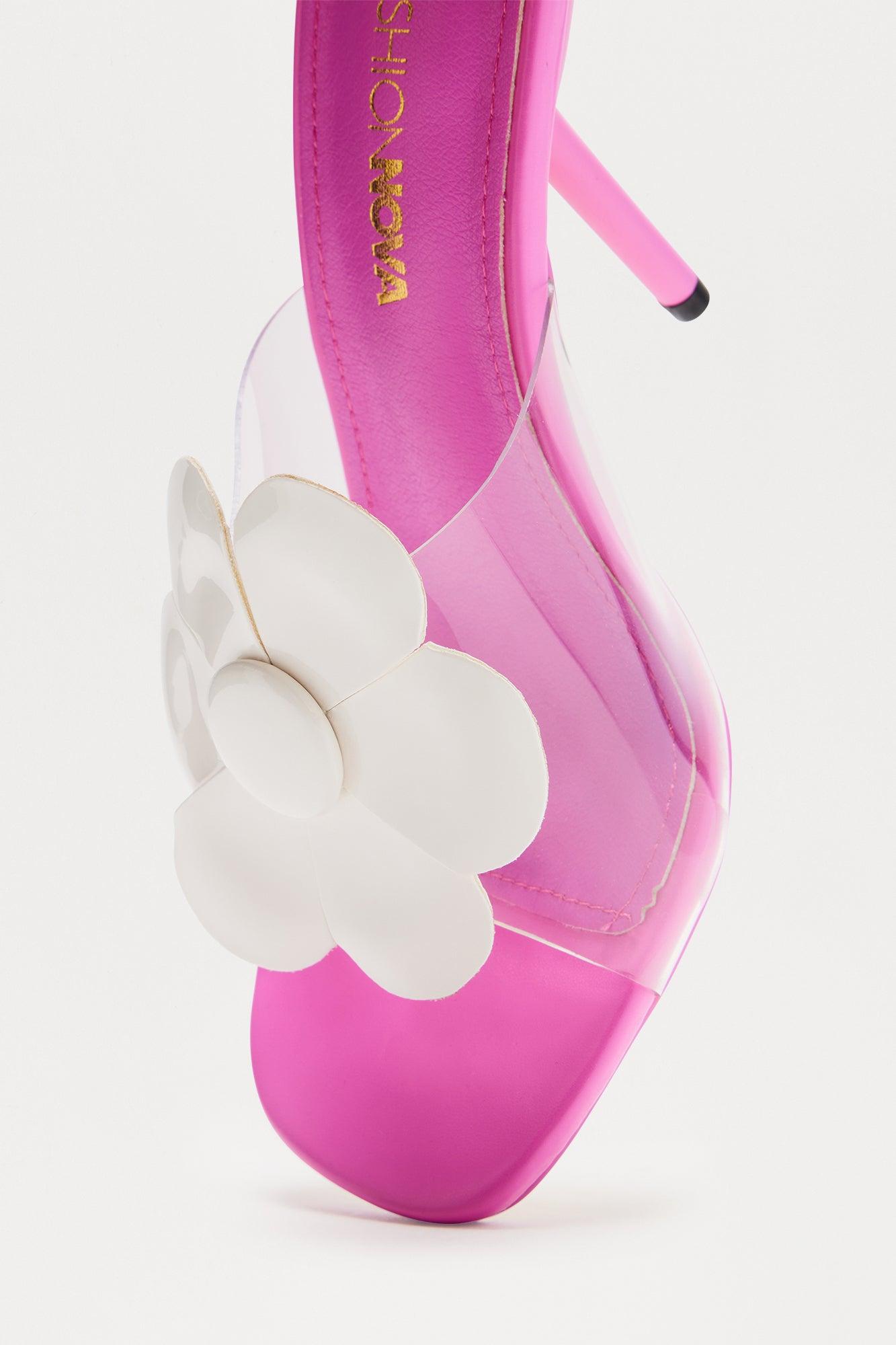 Floral Glamour Heels - Pink/combo Product Image