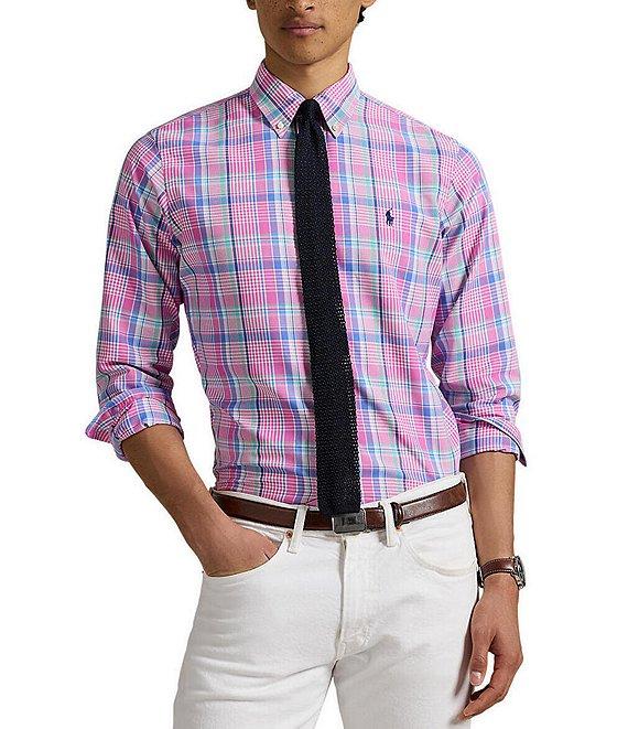 Polo Ralph Lauren Classic Fit Multi Pattern Performance Stretch Oxford Long Sleeve Woven Shirt Product Image