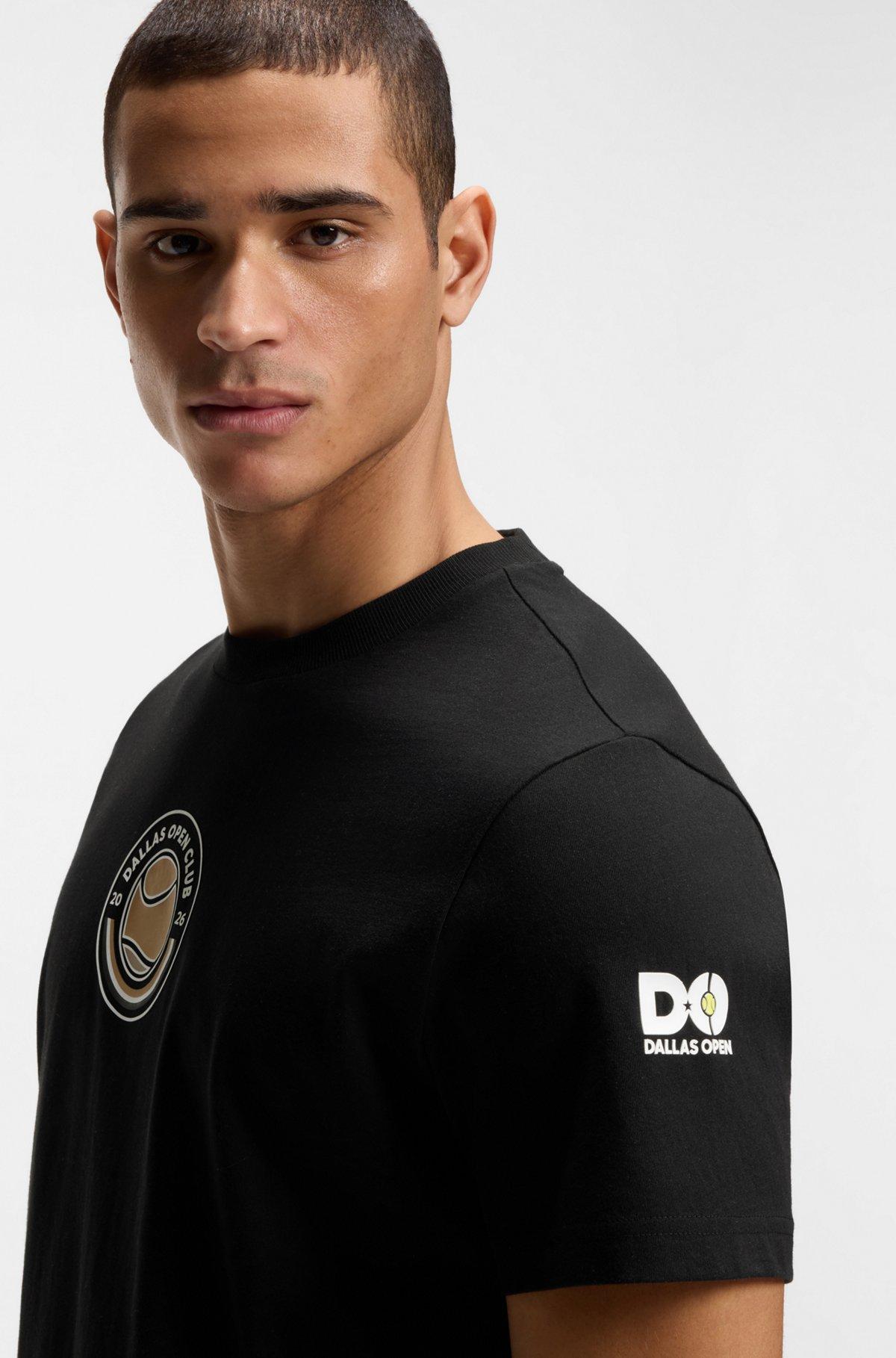 Relaxed-fit T-shirt in cotton with tennis artwork Product Image