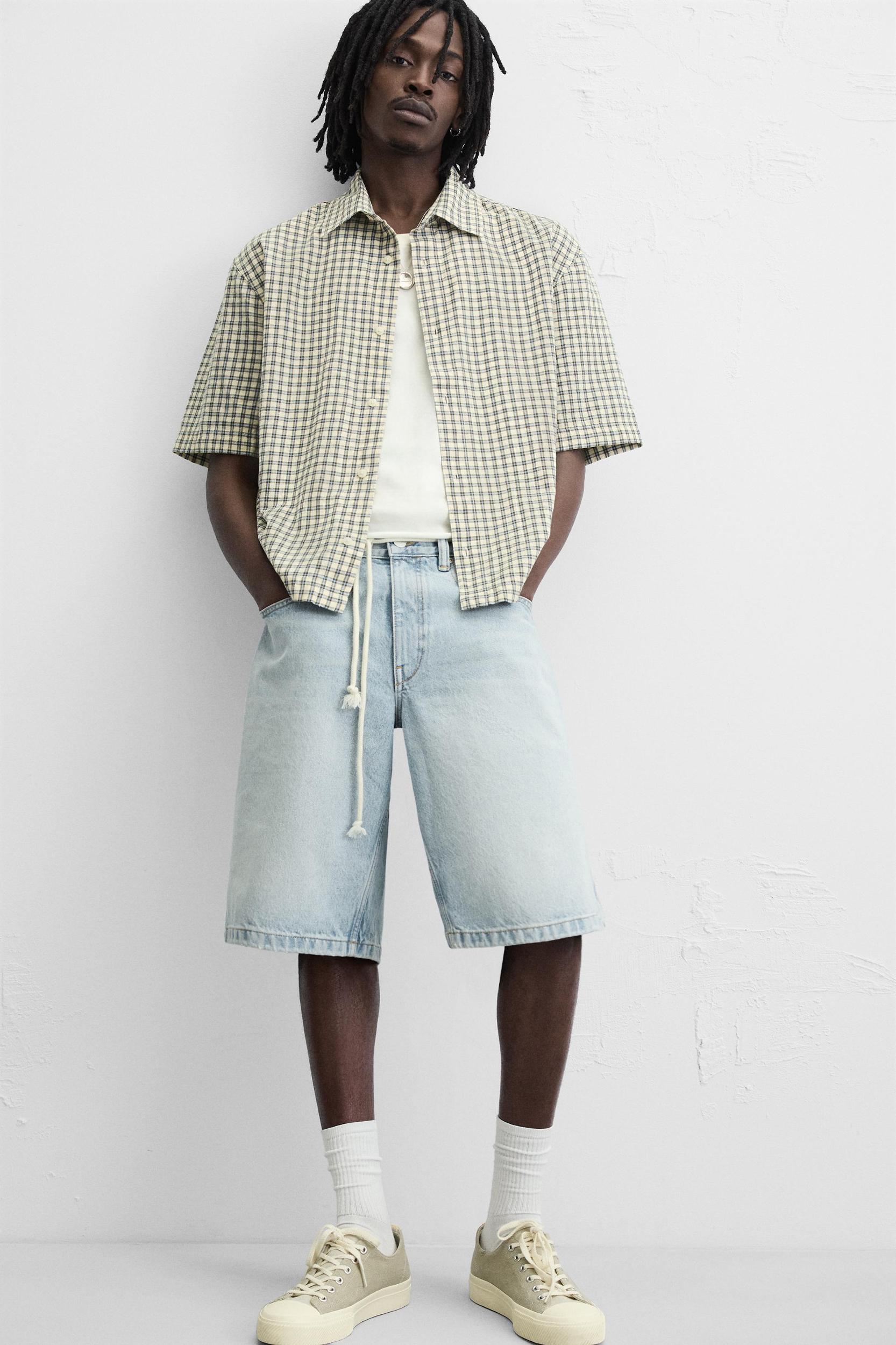 BAGGY FIT DENIM SHORTS Product Image